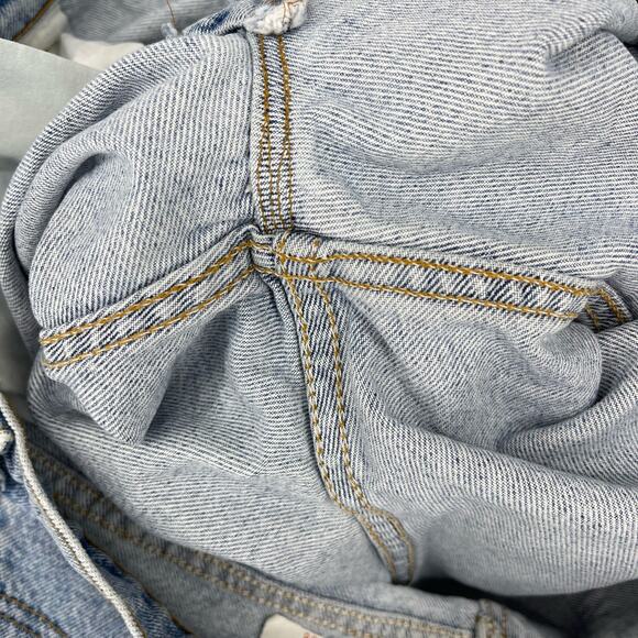 Vintage Orange Tab Levi’s 550 Light Wash Denim Shorts Sz 38 Baggy Y2K Dad Shorts - Picture 11 of 16